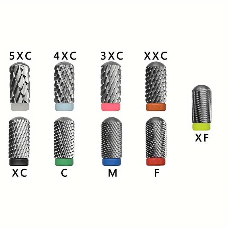 Large Original Nail Drill Bits, Tungsten Steel Carbide Barrel Round Smooth Top, Fast Remove Acrylic Or Hard Gel for Nail Art Tools Nail Bits Manicure, Nail Tech Supplies, Nails Supplies