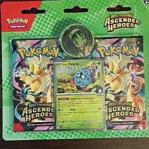 Pokemon Ascended Heroes Two Pack Blister Erikas Tangela Mega Evolution Trading Card Game