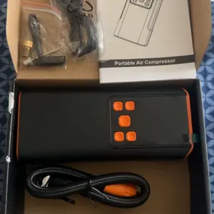 HPBS Portable Digital Car Tire Inflator Portable Car Tire Inflator Pump 150PSI Digital Display Air Pump with LED Lighting, Wireless USB-C Rechargeable, Compact & Lightweight for Bike, Car & More  150PSI LED