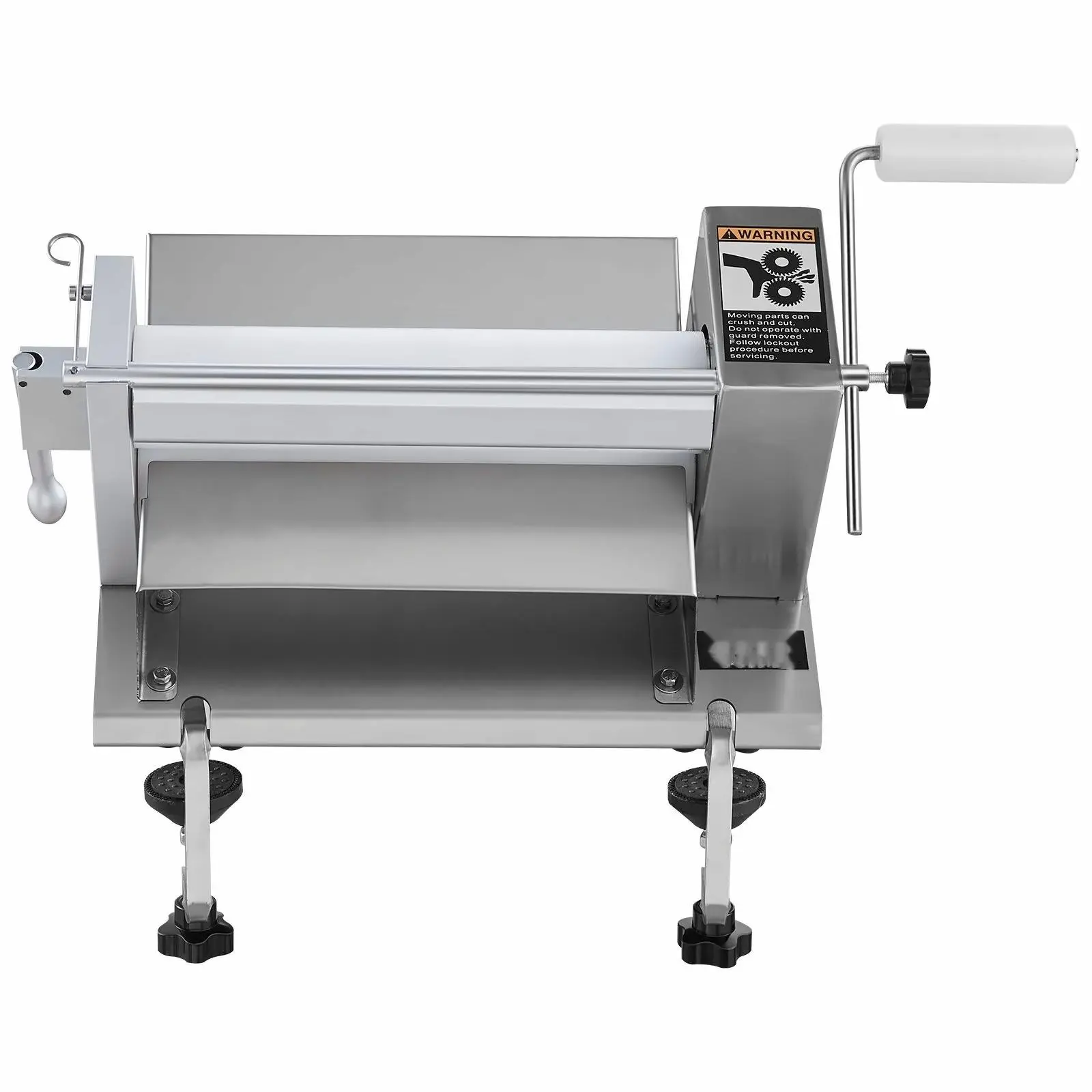 Manual Dough Sheeter Machine, Pastry & Fondant Roller, Adjustable Thickness, Removable Parts for Easy Cleaning, Home & Small Kitchen Use Default