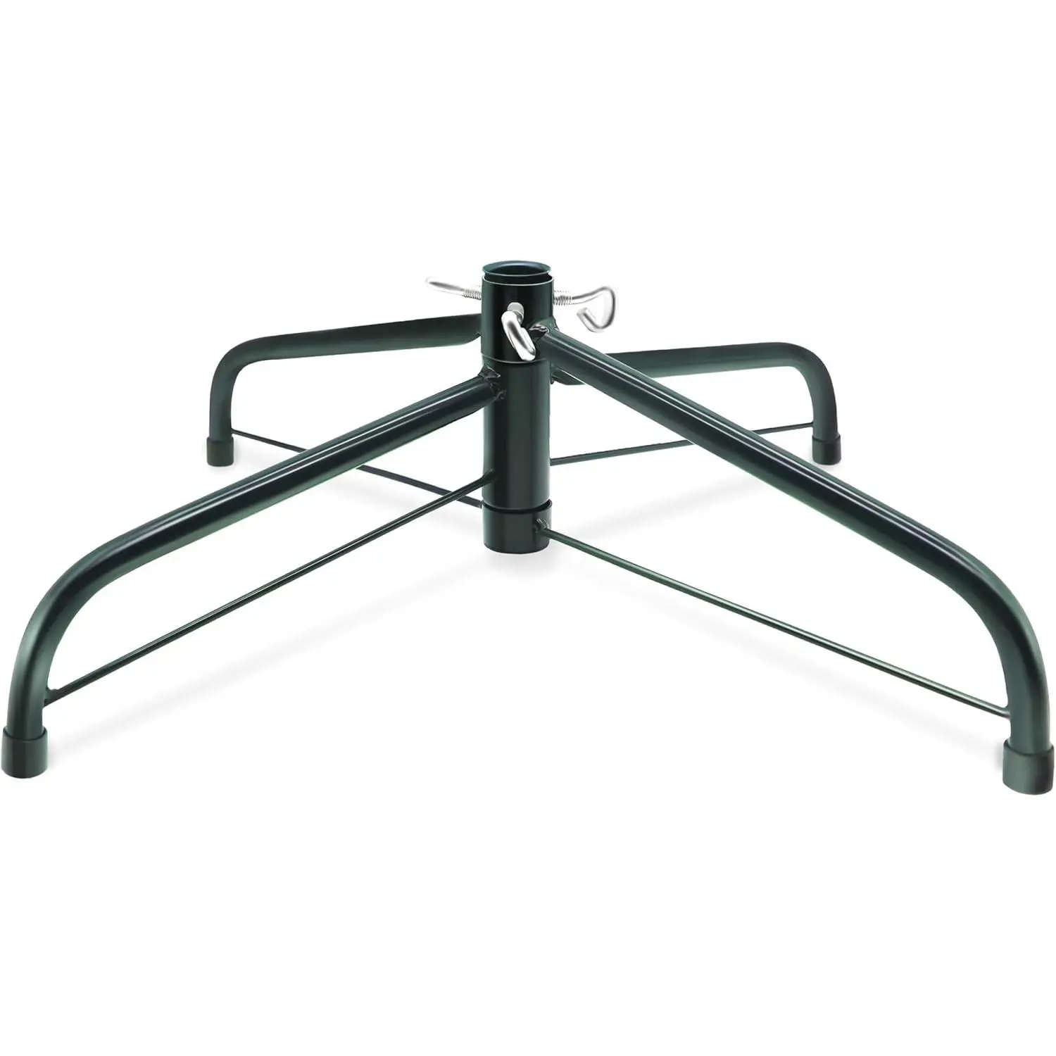 16” Christmas Tree Stand for Artificial Trees, Foldable Metal Xmas Tree Stand, Replacement Fake Christmas Tree Holder Base for 2 ft to 7 ft Trees, Fits Tree Poles up to 0.86”