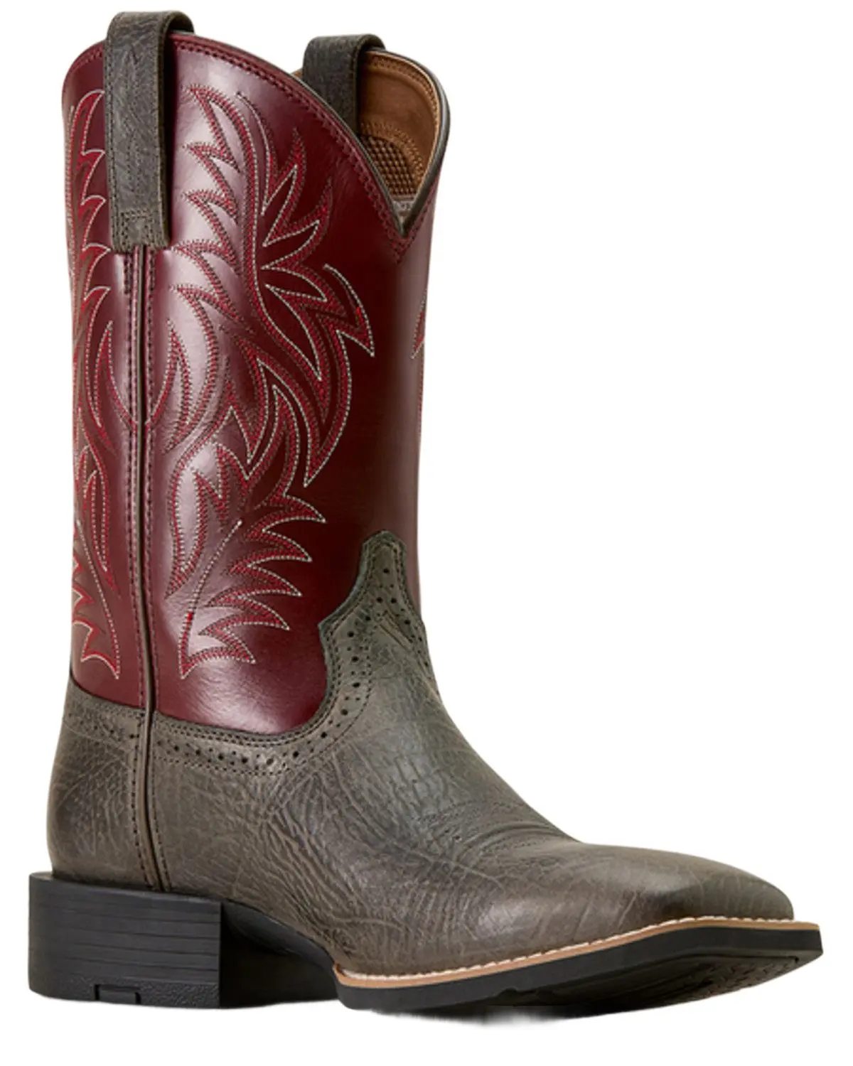Ariat Men's Men'S Sport Hippopotamus Print Western Boot Broad Square Toe - 10074223
