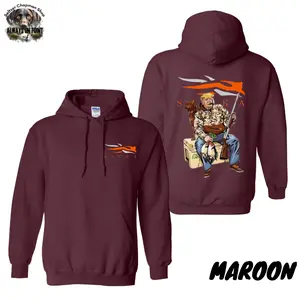 Sitka Hunting Hoodie – Bold 2-Sided Outdoor Design – Unisex Pullover for Hunting and Nature Lovers – Stylish and Comfortable Long Sleeve Sweatshirt Menswear Tops