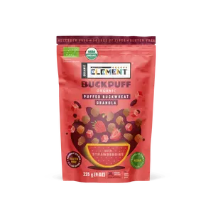 Organic BuckPuff Granola with Strawberries (4 Packs) fiber foods