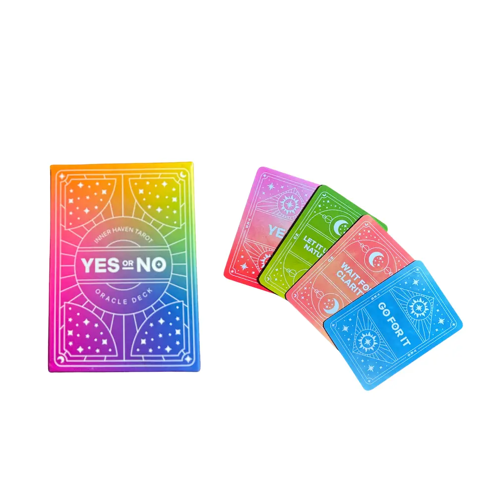 Pocket Yes or No Oracle Deck - 20 Mini Oracle Cards for Quick Answers, Intuitive Guidance
