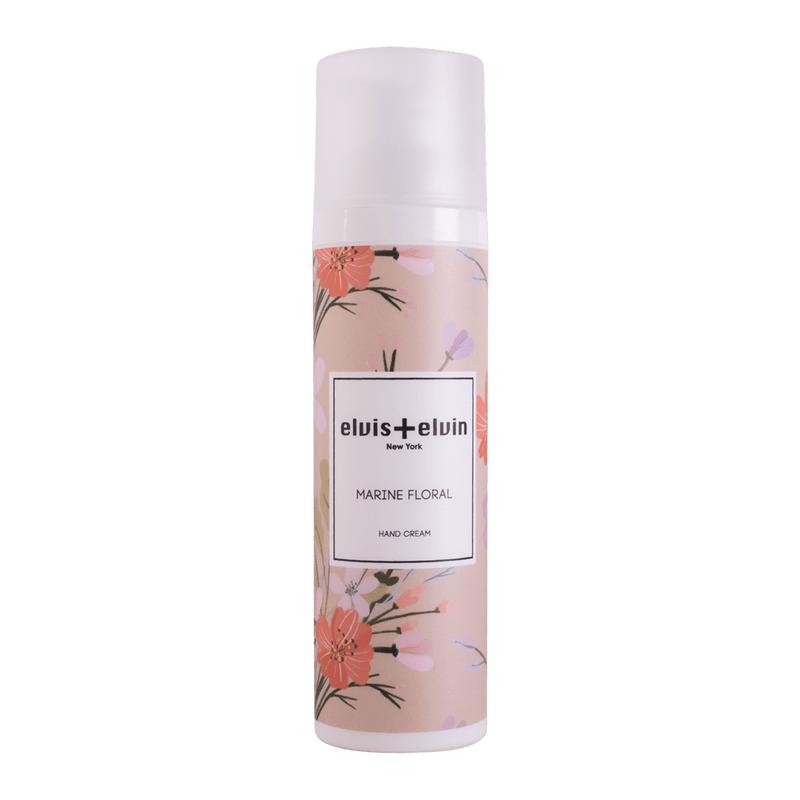 Elvis-Elvin Marine Fresh Floral Scented Hand Cream, 75ml Hyaluronic Acid-Infused Daily Moisturizer - Deeply Hydrates, Boosts Moisture for Dry Hands
