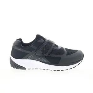Propet One Strap MAA023MBGR Mens Black Synthetic Lifestyle Sneakers Shoes