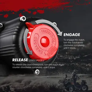 X-BULL Electric Winch 4500 LBS 12V Synthetic Rope ATV UTV Boat Truck 4WD