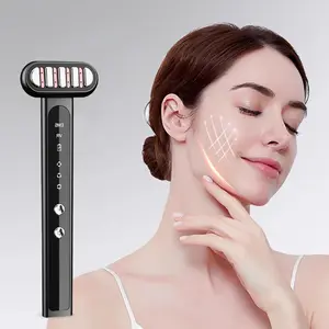 Portable EMS Microcurrent Eye Massager, 360° Rotatable, Blue Light Therapy, Vibration Heating, USB Charging, 350mah Battery