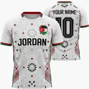 Jordan National Team Jersey Custom Name Number, Jordan Football Shirt, Personalized Soccer Jersey Gift for Fans X6R
