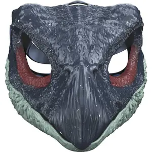 Jurassic World Dominion Therizinosaurus Dinosaur Mask, Role Play Costume Accessory with Opening Jaw, Movie Inspired Design