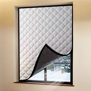 1PC Winter Windproof Thermal Curtain – Cold-Proof Insulation Film for Bedroom, Sealed Window Cover, Blackout & Noise-Reducing Design
