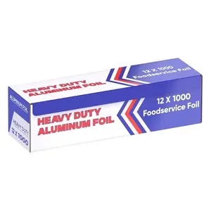 Aluminum Foil (12"x1000 ft.) - Heavy Duty Aluminum Foil Wrap for Food, BBQ, Grilling and Roasting - Tin Foil Perfect for Multipurpose Kitchen (1 Box)
