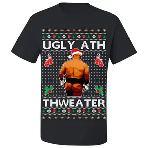 Ugly Christmas T-Shirt Mike Tyson Ugly Ath Thweater Tee Shirt