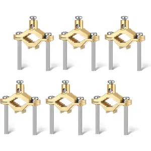 Ground Clamp 1/2" to 1", Copper Alloy Wire Pipe Ground Clamps for Bonding Wire to Water Pipe or Steel