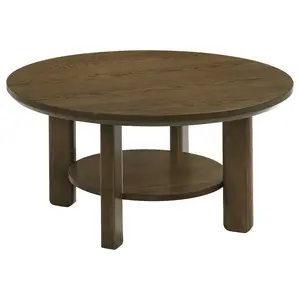 Ottowa 36-inch Round Wood Cocktail Coffee Table Brown