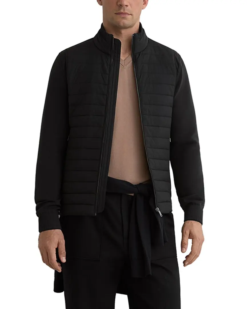 Reiss Asher Zip Through Hybrid Jacket