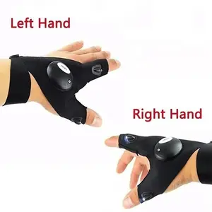 LED Flashlight Gloves, Gifts for Men Him Boyfriend Husband, Cool Gadget Finger Lights Waterproof for Camping Fishing Repairing, Fathers Day Christmas Birthday Gift