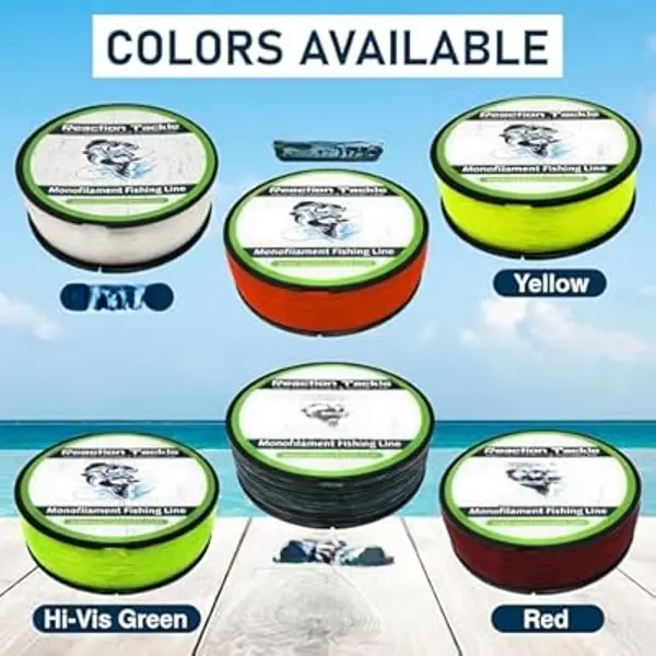 Monofilament Fishing Line- Strong and Abrasion-Resistant Nylon Mono, Smooth and Long Casting - Low Memory- Freshwater and Saltwater Fishing Monofilament Line
