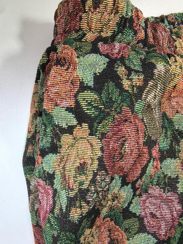 Men's Casual Floral Woven Pants, Elastic Drawstring Waist, Loose Fit, Perfect for Beach Vacation & Music Festivals