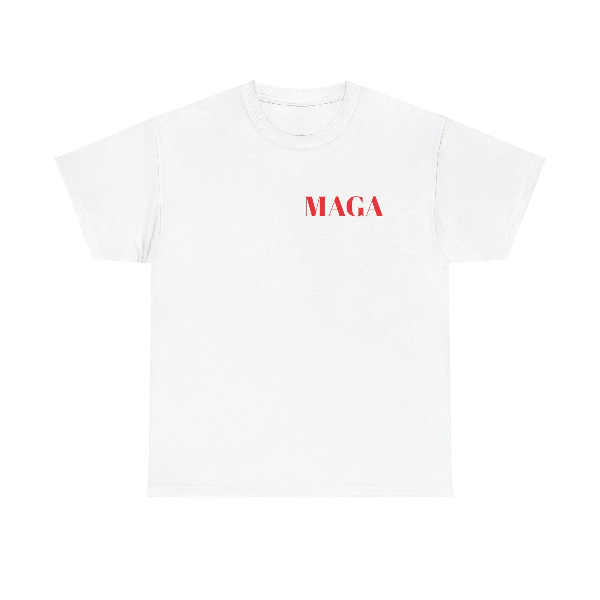 MAGA Unisex Heavy Cotton Tee, Political Statement Shirt, Trump Supporter Apparel, Election Day Clothing, Gift for Conservatives