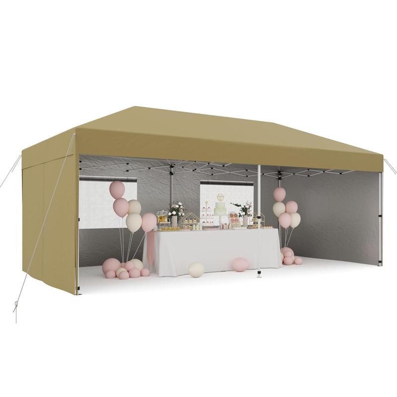 GARVEE 10'x20' Pop-Up Commercial Canopy Tent - Heavy-Duty Waterproof Shelter for Outdoor Parties, Events, and Vendors, Ideal Gazebo for Patios
