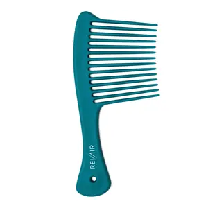RevAir The Wright Comb, Azure - Extra-Long Wide Tooth Detangling Comb