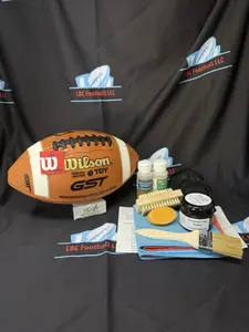 Bundle New Wilson GST TDY Youth (12-14yr) Football + LBC Football DIY Prep Kit