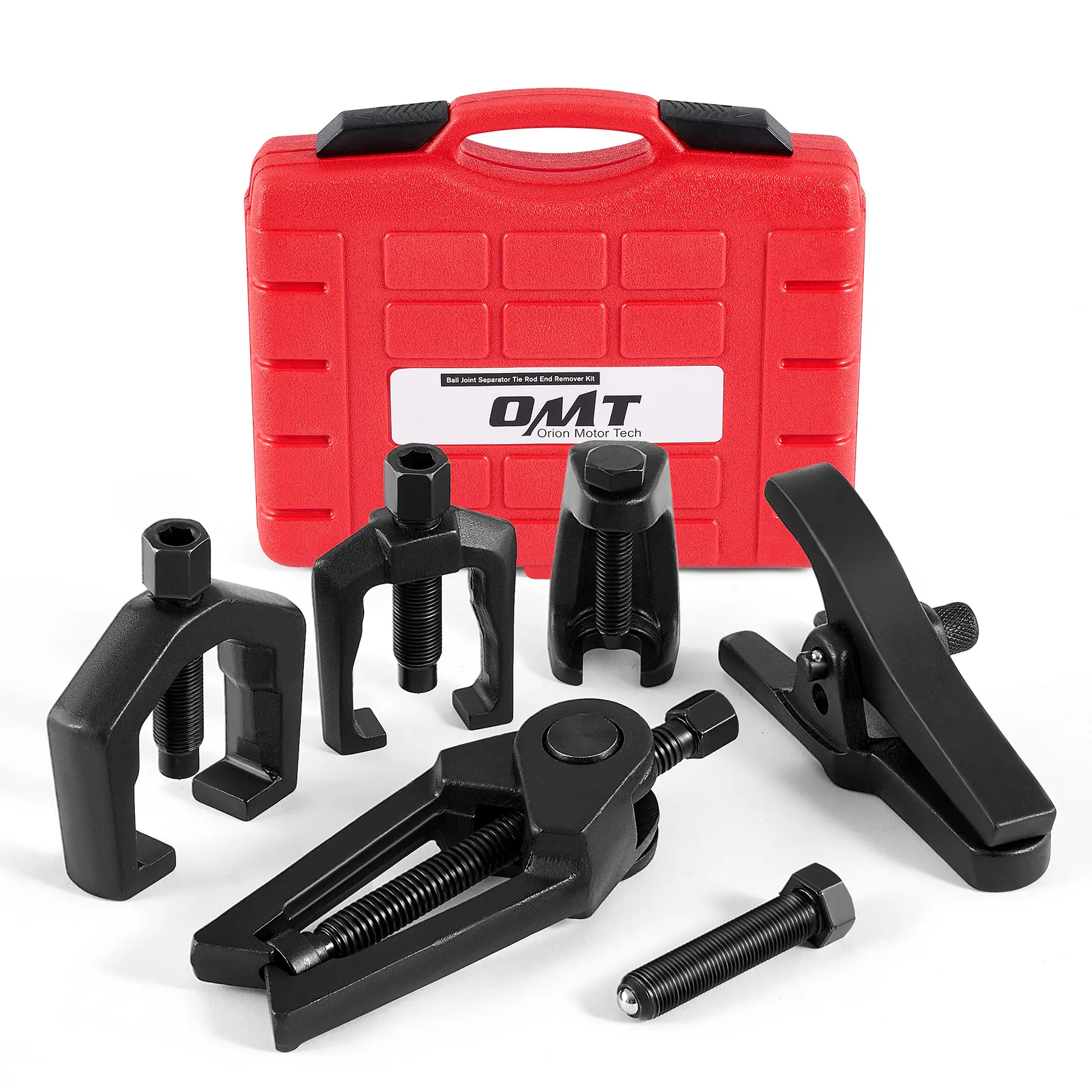 Orion Motor Tech 5-in-1 Front End Service & Splitter Removal Kit, Heavy Duty Ball Joint Separator, Tie Rod End Puller & Pitman Arm Removal Tool Set for Cars & Trucks, Pitman Arm Puller