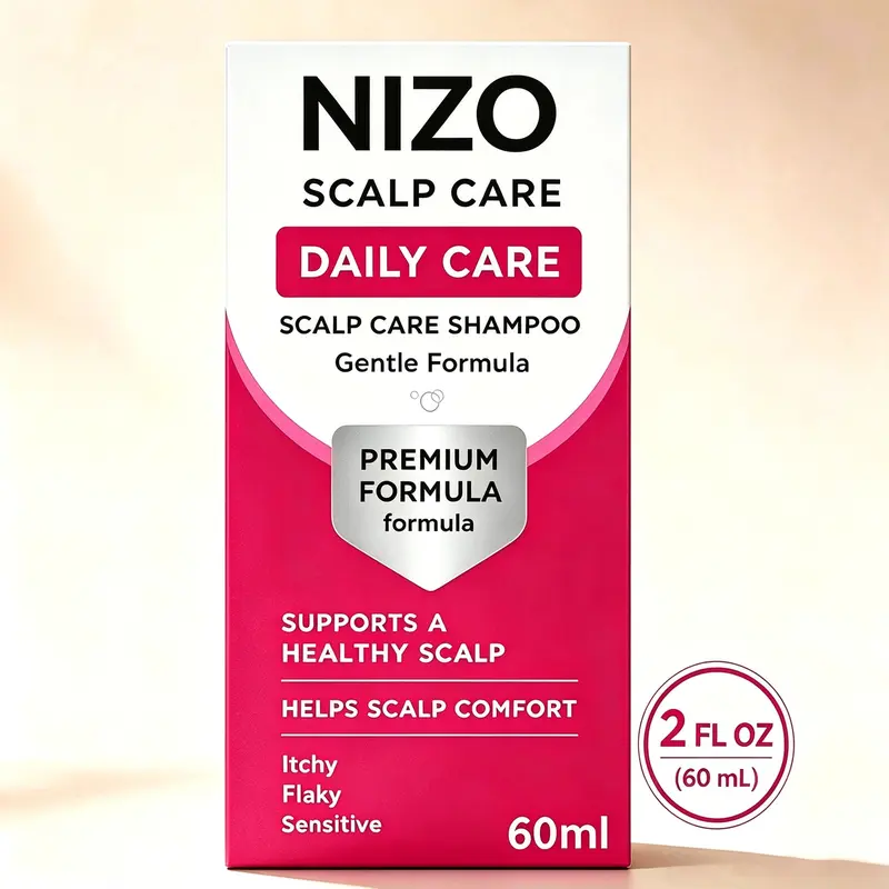 NIZO Exclusive Selenium Sulfide Anti-Fungal Dandruff Removal Shampoo - 2 fl oz (60ml) Youth Formula, Gentle Daily Cleansing Hair Care, Itchy Scalp Relief, Flakes Shampoo for Targeted Scalp Care, Fresh Feeling