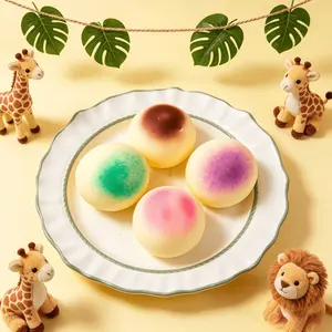 Colorful simulation pinch mochi balls, Squishy Fidgets, decompression artifact, comfortable in the hand, suitable for office relaxation, party gifts, holiday decorations, holiday gift bag fillers