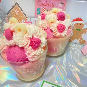 Extra Large Raspberry Lemonade Soy Dessert Candle Gift Decor Scented Decoration Scent