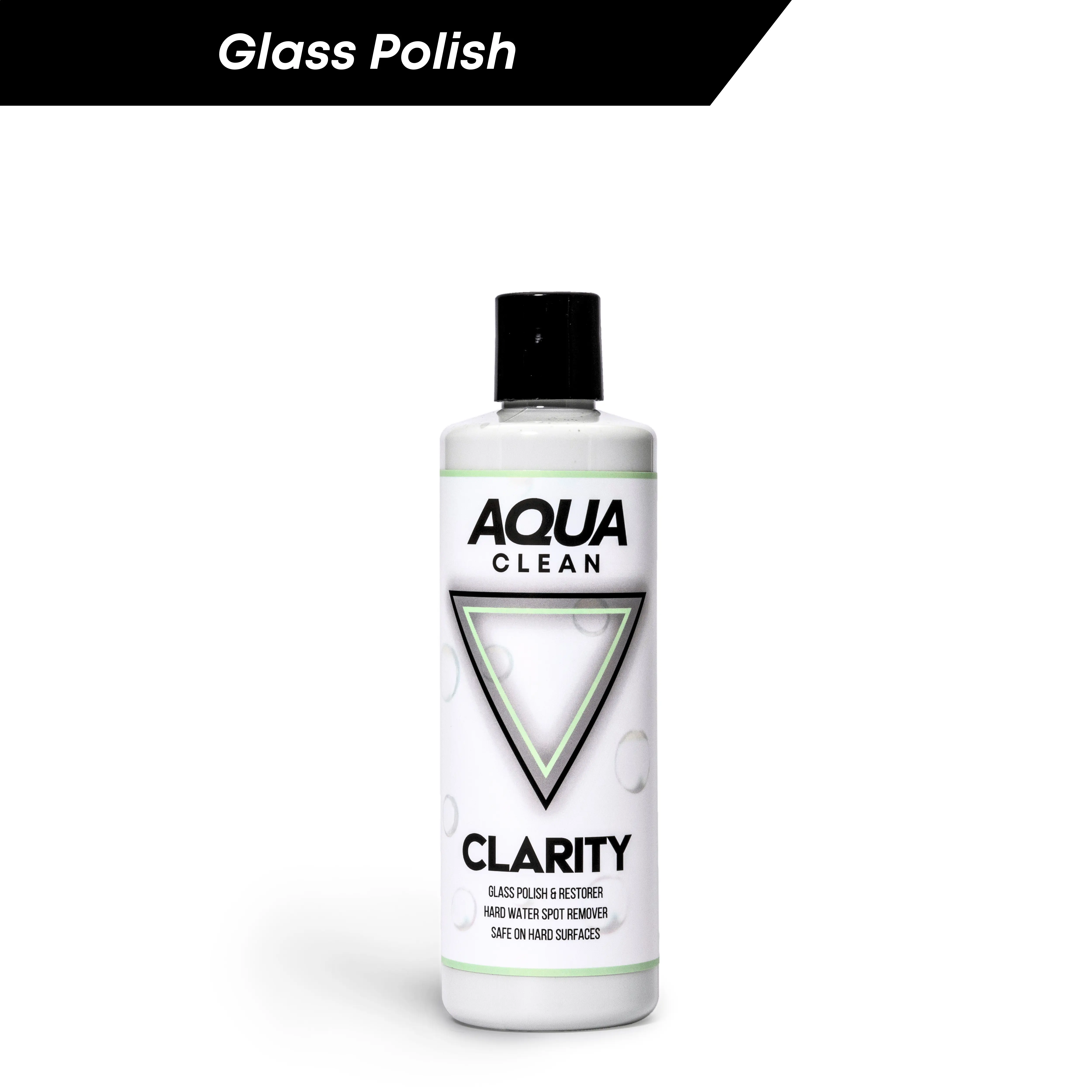 AquaClean Clarity Glass Polish 16oz - Ultimate Restore & Enhance for Boats Cars RVs - Eliminates Stains & Water Spots - Safe for All Glass Surfaces - Easy to Use Formula