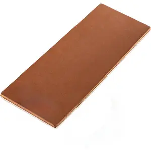 Brown Veg Tanned Leather Strop Kit with Green Compound Two Sided Sharpener Razor Sharp Edges Step by Step Guide