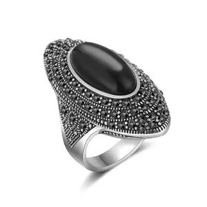 Aprilery Retro  Rings for Women Fashion Cocktail Statement Rings Costume Vintage Rings Jewelry for Her