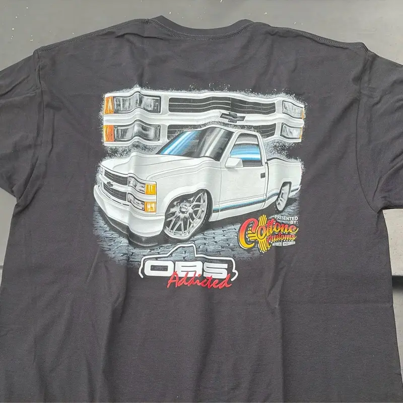 #17 White OBS truck OBS Addicted shirt