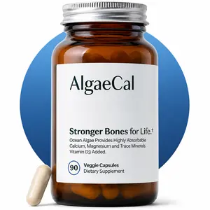 Plant Based Calcium Supplement with Vitamin D3 and 13 Minerals for Bone Strength Bone Density and Daily Bone Health Support 90 Veggie Capsules