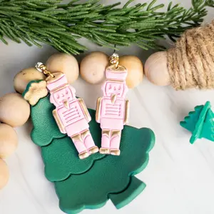 Pink Nutcracker Dangles