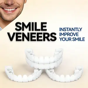 【3 Pairs】Snap On Veneers Close-up Confident - 2026 Viral Smile Hack No Pain, Natural White Moldable Gap Correction, Instant Makeover Photo-Ready for Men & Women