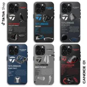TaylorMade Golf Phone Case, Golf Club Aesthetic Phone Cover, Golf Gift 17 Air Pro Max