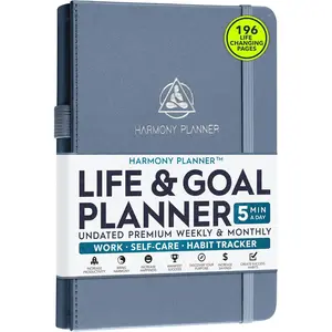 Harmony Goal Planner - A 12 Month Journey to Bring Harmony in Your Life, Increase Productivity, Passion, Success & Happiness - Life Planner, Habit-, Gratitude Journal & Organizer