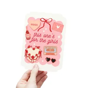 Galentine's Day & Valentine's Day Postcards - Pink Colorful Cards for Girls - 1, 15, 30, 45 Pcs