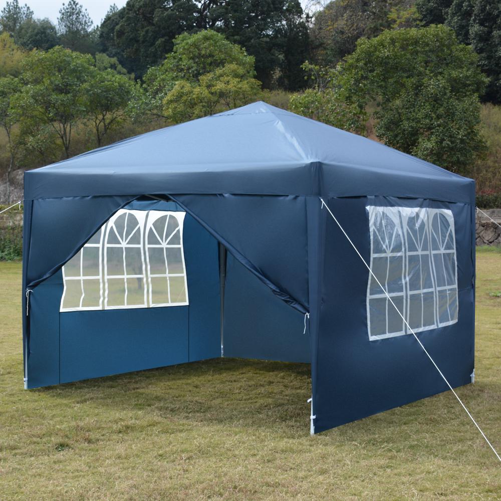 3 x 3m Two Doors & Two Windows Practical Waterproof Right-Angle Folding Tent Blue 3 x 3m Two Doors & Two Windows Practical Waterproof Right-Angle Folding Tent Blue