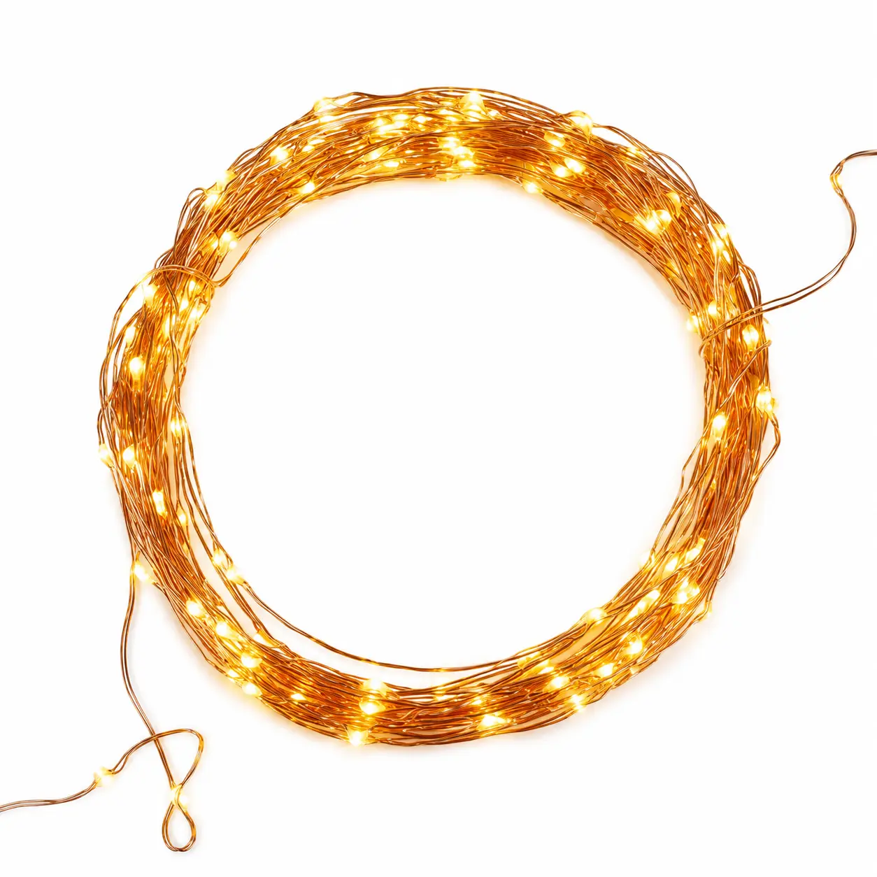 Perfect Holiday Natural Copper Fairy Lights Battery Operated Decorative Lighting Living Room