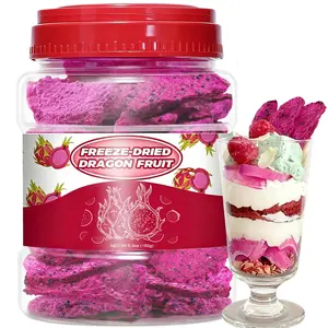 5.3oz Freeze Dried Dragon Fruit Chips – 150g Healthy Natural Pitaya Chunks for Kids & Adults, Dehydrated Fruit Snack for Drinks, Smoothies, Bakery & Cereal – Low Calorie, Gluten Free, Vegan