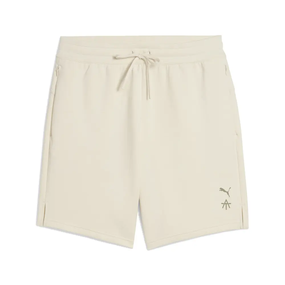 PUMA Mens X Alex Toussaint 7 Inch Cloudspun Athletic Shorts Casual Bottoms Casual - White