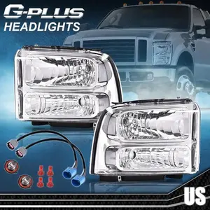 Fit For 1999-2004 Ford Super Duty F250 F350 Excursion Conversion Headlights Fit For 1999-2004 Ford Super Duty F250 F350 Excursion Conversion Headlights