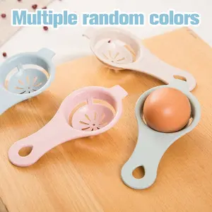 8 Counts Egg Yolk White Separator, Food Grade Quick Separation Tool for Baking & Cooking random color