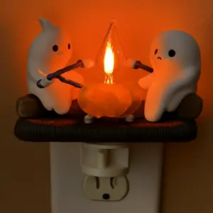 【FaddishDeal】Ghost Flame flickering glow-in-the-dark,  flame simulated night light, synthetic fireplace night light that can be inserted into the wall
