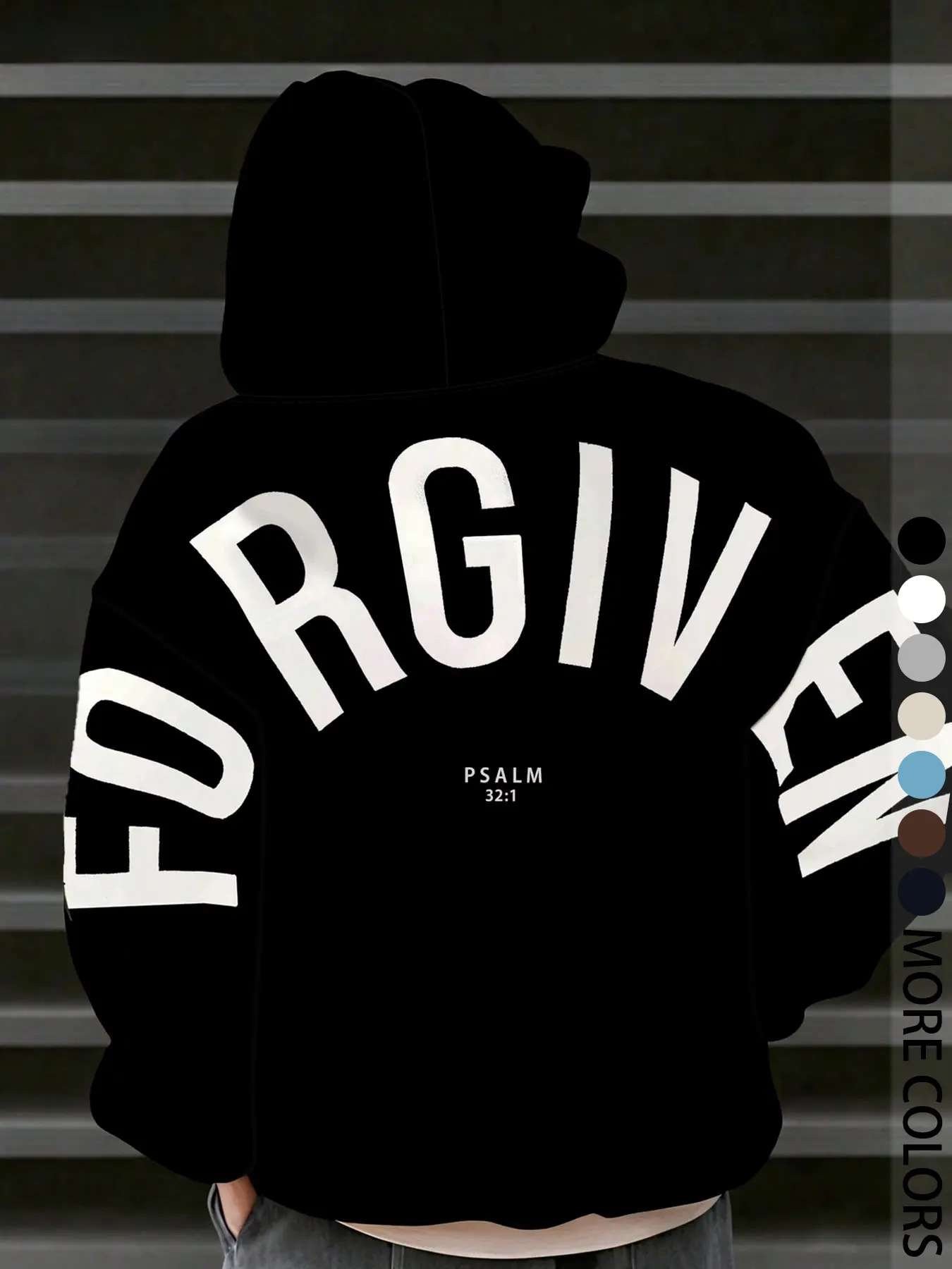 Unisex Hooded Sweatshirt with Letter Print Design, Fashion Streetwear Hip-Hop Casual Wear, Fall & Winter Fitted Style, Graphic Print Hoodie
